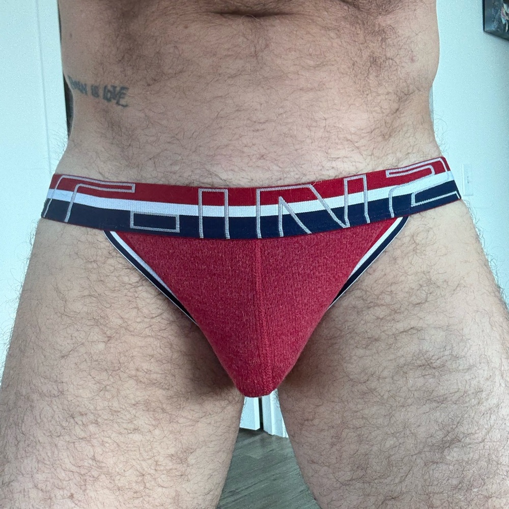 C-IN2 Red Briefs with Elastic Waistband and Supportive Fit
